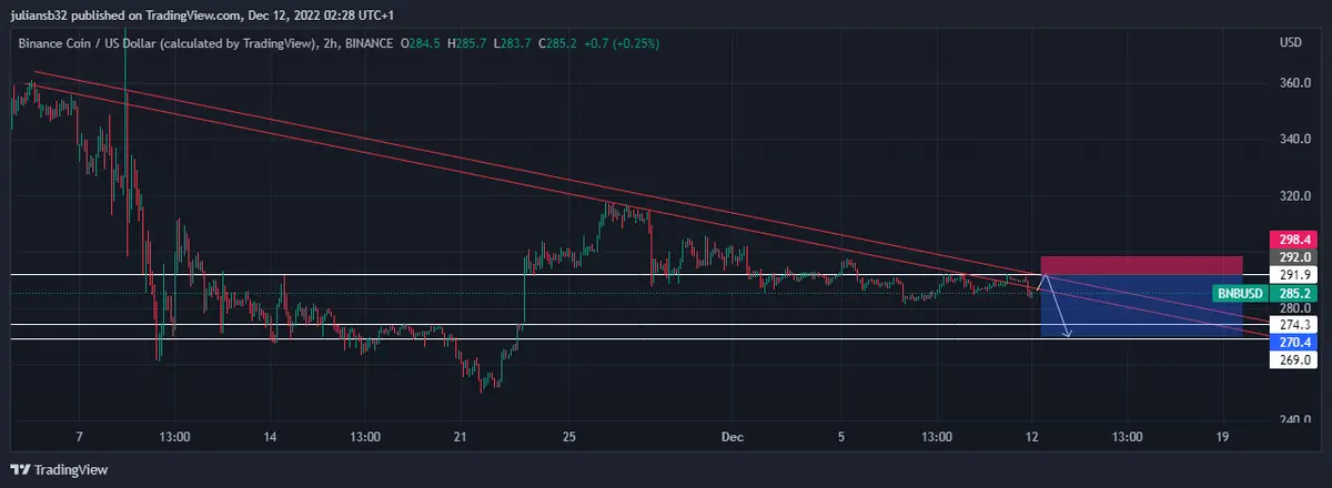 cotizacion binance coin dolar bnbusd se aleja de los 300 usd pronostico grafika numer 1