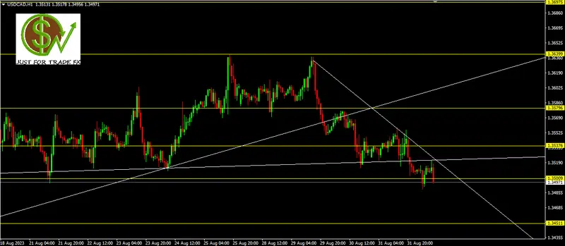 ¿Fase correctiva en USDCAD? - 1.08.2023 - 1