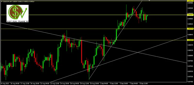 Fase correctiva en USDCHF - 11.08.2023 - 1