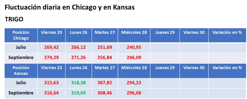El cambio de patrón hacia tiempo más húmedo sobre las zonas productoras de EE.UU. provocó nuevas bajas para los precios de los granos - 3