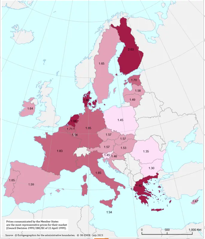 Los precios del combustible: ¿Te vas de vacaciones? ¡Llena el tanque en estos países y ahorrarás mucho! ¡Los precios de España en mal posicionamiento! - 1