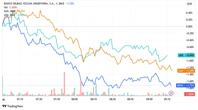 Changes in the large banks in the IBEX35, highlights Unicaja - 2