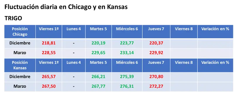 La relación euro/dólar fue clave para un cierre bajista del trigo en Chicago y levemente alcista en el Euronext - 3