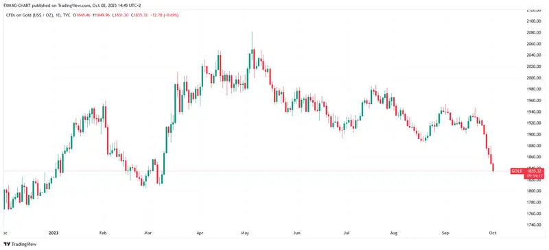 ¡El precio del oro se ha desplomado! ¿Qué puede pasar? Las previsiones de conocidos analistas no son optimistas - 1