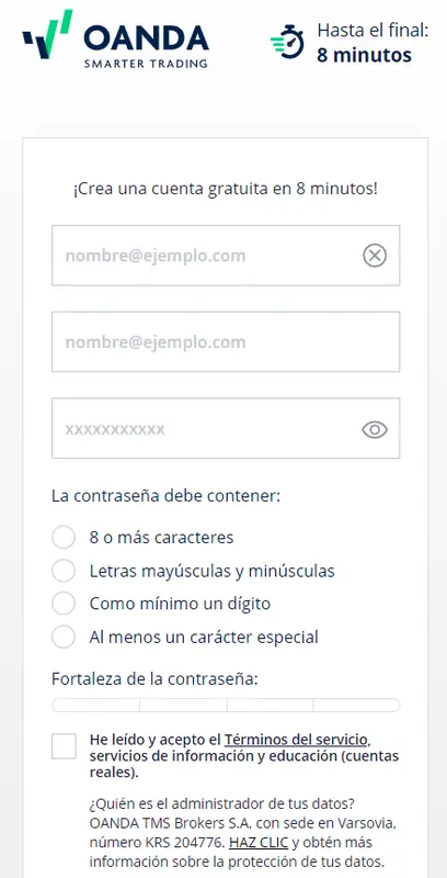 ¿Cómo abrir una cuenta de inversión en TMS? ¿Merece la pena abrir una cuenta de inversión en OANDA TMS Brokers? ¿Qué tipo de sistema ofrece el broker? - 2
