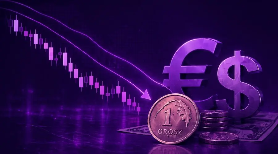 1.5 cents of depreciation on the euro EUR/PLN and 4 cents down on the dollar USD/PLN!