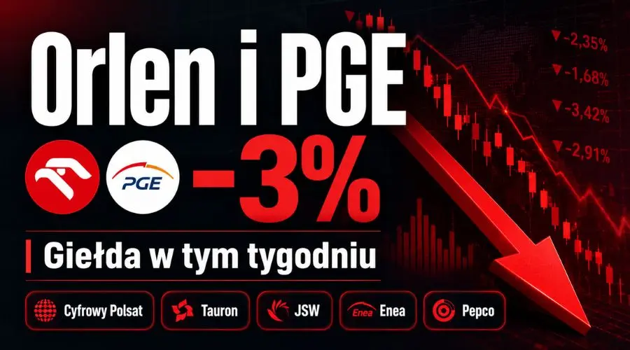 Acciones de Orlen y PGE más baratas un 3%. Bolsa esta semana: Polsat Digital, Tauron, JSW, Enea y Pepco