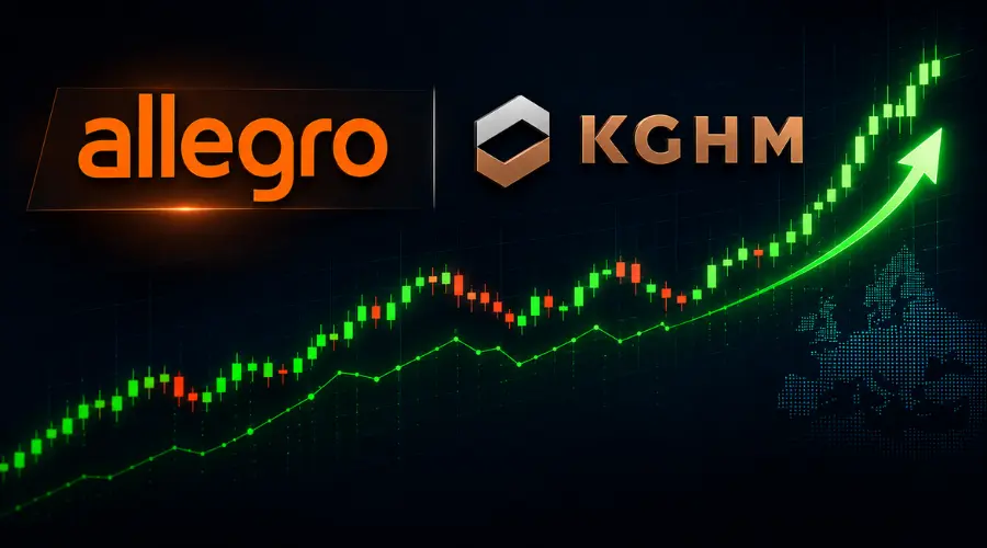 Allegr and KGHM Shares Dominated the Warsaw Stock Exchange; WIG20 Rose Over 1%