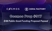 Cosmos Hub Approves $1 Million Grant to Dora Factory for Quadratic Funding Initiative