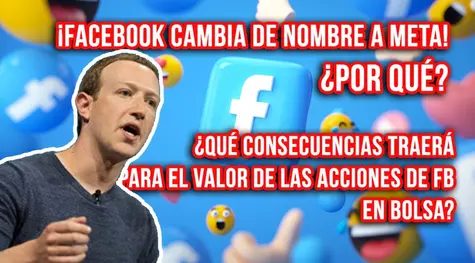 ¿Por qué Face ha cambiado de nombre a Meta? ¿En qué consiste ese cambio? ¡Comprobamos cómo reaccionan a ello los inversores! ¿Caerán o subirán los precios de las acciones de FB?