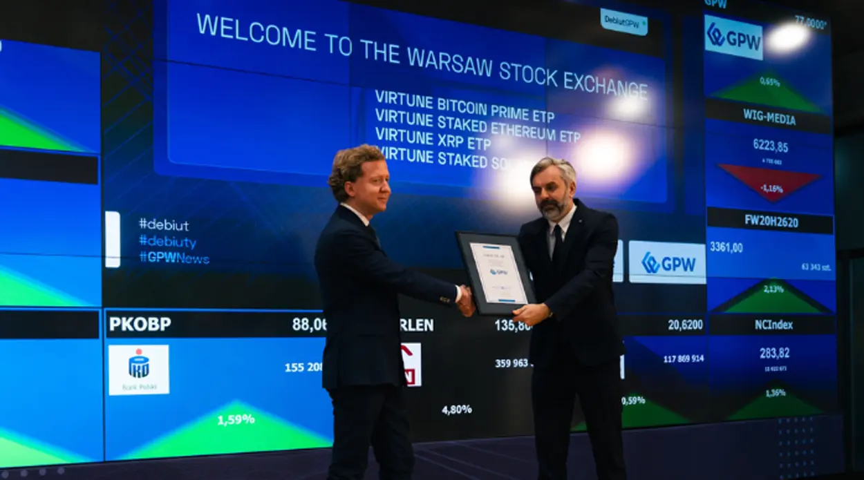 Virtune amplía su oferta en la GPW. 5 instrumentos cripto disponibles desde la cuenta de corretaje